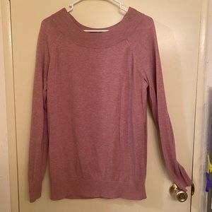 Knit sweater dusty pink Ann Taylor loft